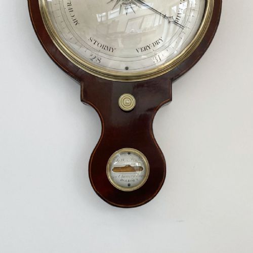 fig 4. George III Wheel Barometer by The Globemakers J&W Newton of 66 Chancery Lane London