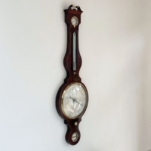 fig 5. George III Wheel Barometer by The Globemakers J&W Newton of 66 Chancery Lane London