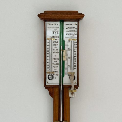 fig 1. Early Victorian Farmers Stick Barometer by Negretti & Zambra