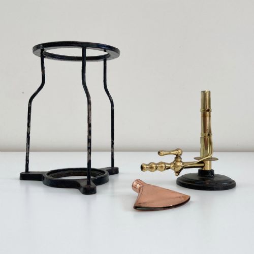 fig 1. Late Victorian Self-Igniting Bunsen Burner on Stand