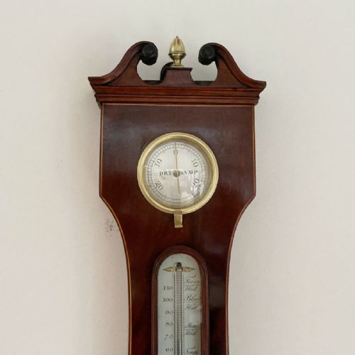 fig 1. George IV Clock Wheel Barometer for Tarelli of Northampton with Tagliabue Provenance