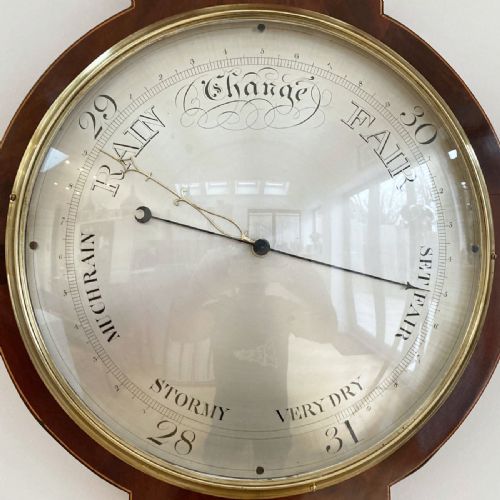 fig 6. George IV Clock Wheel Barometer for Tarelli of Northampton with Tagliabue Provenance