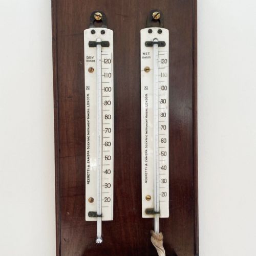 fig 1. Victorian Wall Mounted Hygrometer by Negretti & Zambra London