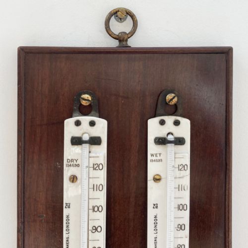 fig 2. Victorian Wall Mounted Hygrometer by Negretti & Zambra London
