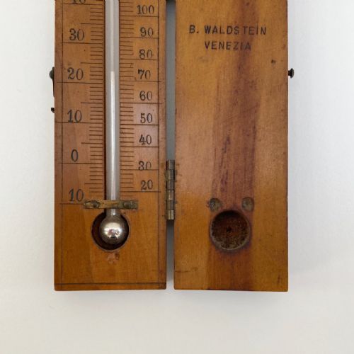 fig 1. Victorian Pocket Travel Thermometer by B. Waldstein of Venice