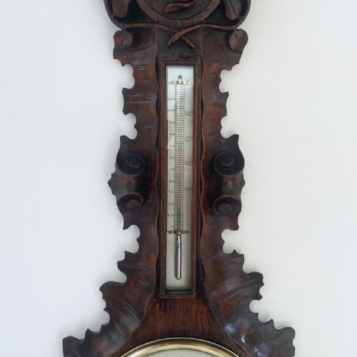 VICTORIAN WHEEL BAROMETER COMMEMORATING THE LIFE OF THE DUKE OF WELLINGTON - ADDITIONAL PHOTO 4