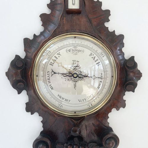 VICTORIAN WHEEL BAROMETER COMMEMORATING THE LIFE OF THE DUKE OF WELLINGTON - ADDITIONAL PHOTO 6