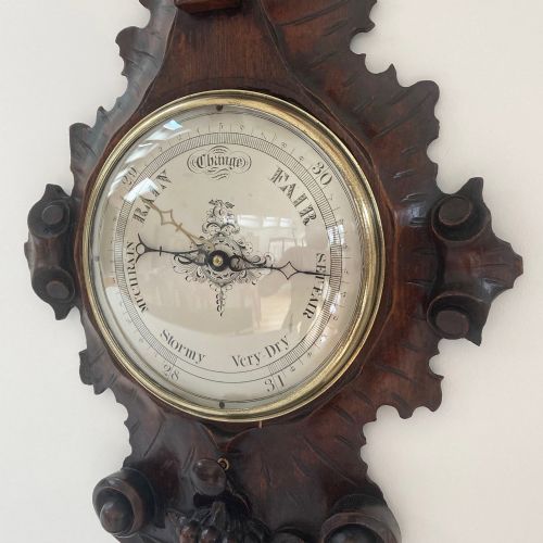 VICTORIAN WHEEL BAROMETER COMMEMORATING THE LIFE OF THE DUKE OF WELLINGTON - ADDITIONAL PHOTO 8