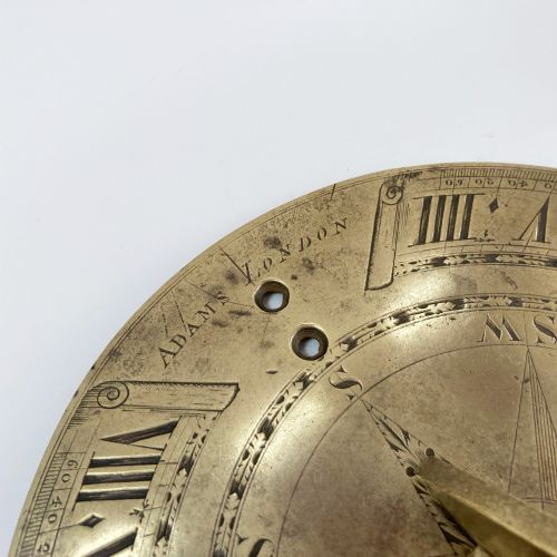 fig 2. Late Eighteenth Century Sun Dial by George Adams of Fleet Street London
