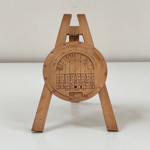 Early Twentieth Century Desk Standing Perpetual Calendar by Negretti & Zambra
