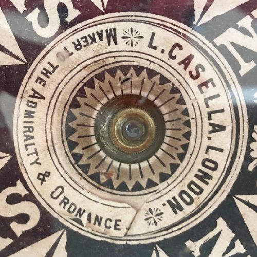 fig 3. Mid-Victorian Cased Marine Compass by Louis Casella of London