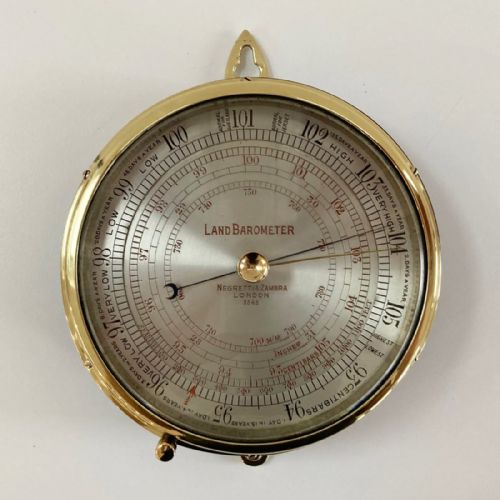 Rare Land Aneroid Barometer by Negretti & Zambra, London