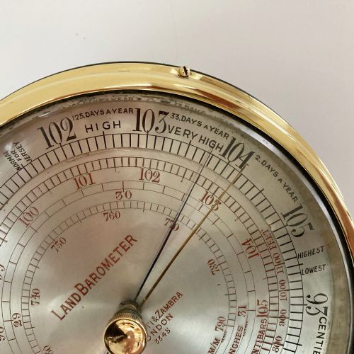 fig 2. Rare Land Aneroid Barometer by Negretti & Zambra, London