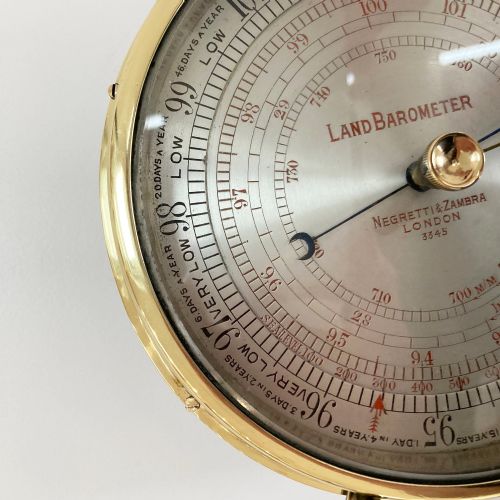 fig 3. Rare Land Aneroid Barometer by Negretti & Zambra, London