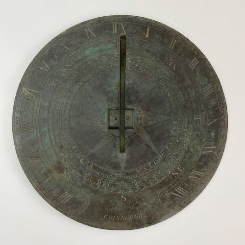 fig 1. Very Large Early Nineteenth Century Sun Dial by Adie & Son Edinburgh