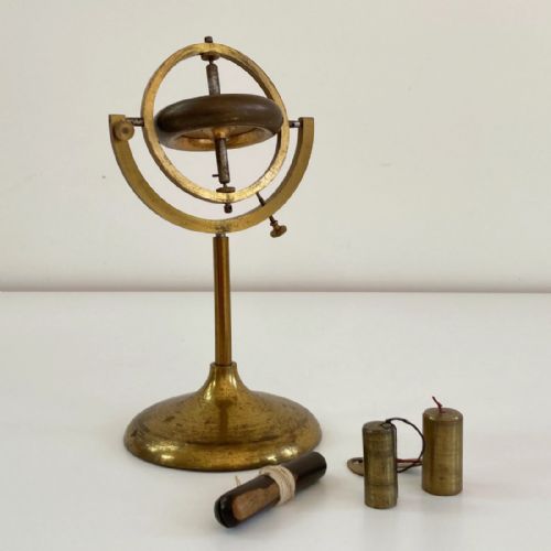 fig 3. Victorian Cased Demonstration Gyroscope by Elliott Brothers London