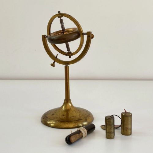 fig 7. Victorian Cased Demonstration Gyroscope by Elliott Brothers London
