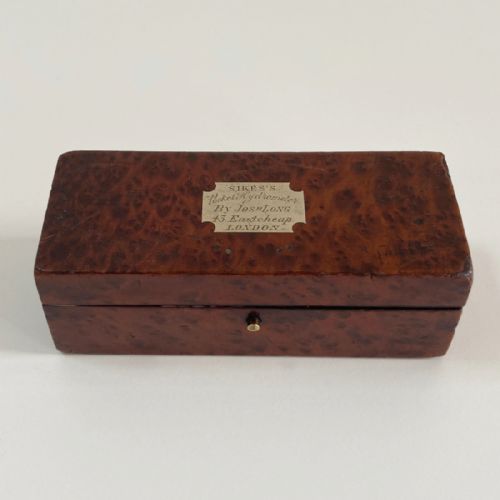 Miniature Pocket Sikes Hydrometer by Joseph Long of Eastcheap London