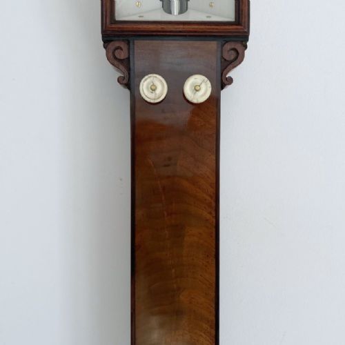 fig 4. Early Victorian Mahogany Stick Barometer by Patrick Adie of London