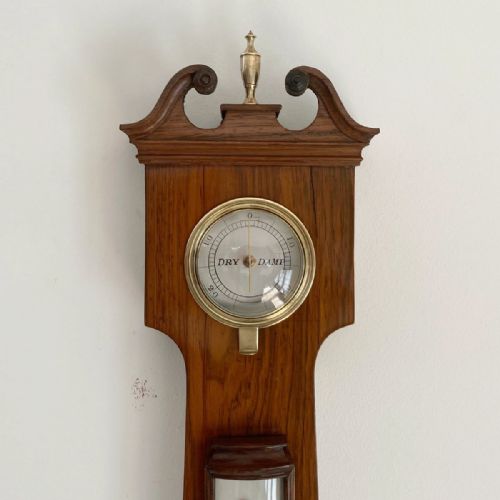 fig 3. William IV Six Inch Dial Rosewood Wheel Barometer by Francis Amadio London