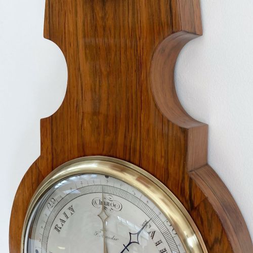 fig 5. William IV Six Inch Dial Rosewood Wheel Barometer by Francis Amadio London