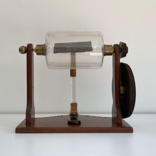 fig 4. Cased Nairne Pattern Electrostatic Machine with Accessories by George Adams of London