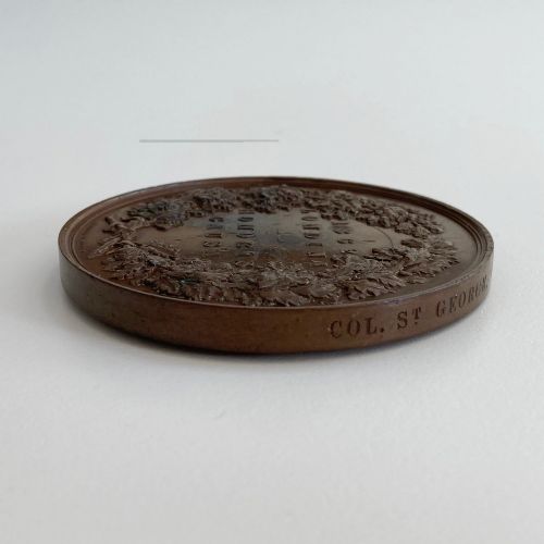 fig 1. 1862 London Exhibition Jurors Medal to Colonel Sir John St George of the Royal Artillery