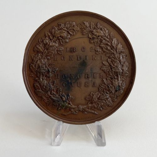 fig 2. 1862 London Exhibition Jurors Medal to Colonel Sir John St George of the Royal Artillery