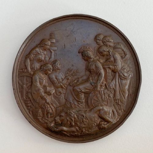 fig 4. 1862 London Exhibition Jurors Medal to Colonel Sir John St George of the Royal Artillery