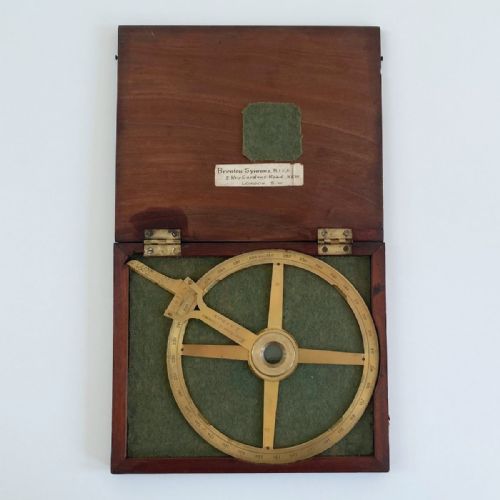 Circular Protractor by Troughton & Simms Owned by Brenton Symons Cornish Mining Engineer