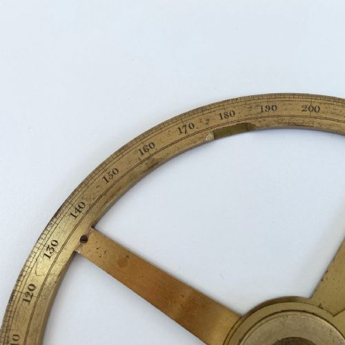 fig 5. Circular Protractor by Troughton & Simms owned by Brenton Symons Cornish Mining Engineer