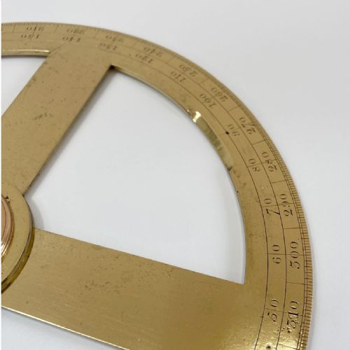 fig 1. Eighteenth Century Circular Protractor by Benjamin Cole of Fleet Street