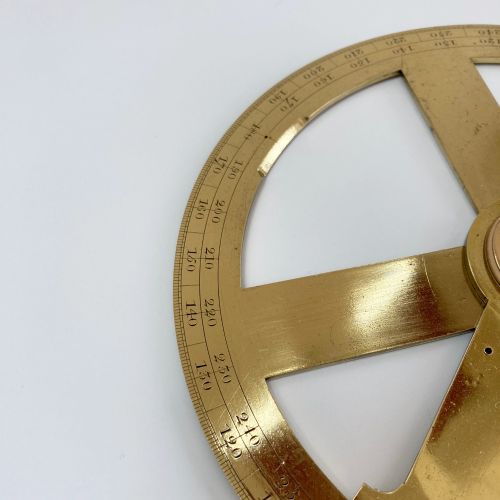 fig 5. Eighteenth Century Circular Protractor by Benjamin Cole of Fleet Street