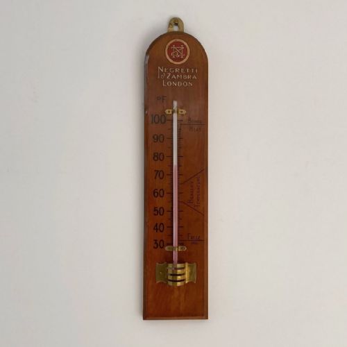 Early Twentieth Century Large Scale Wall Thermometer by Negretti & Zambra