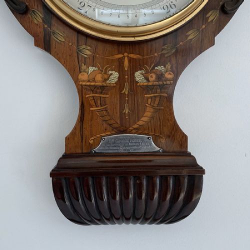fig 4. Exhibition Quality Aneroid Wheel Barometer by TB Winter & Son of Newcastle