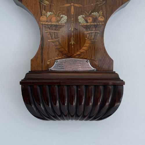 fig 6. Exhibition Quality Aneroid Wheel Barometer by TB Winter & Son of Newcastle