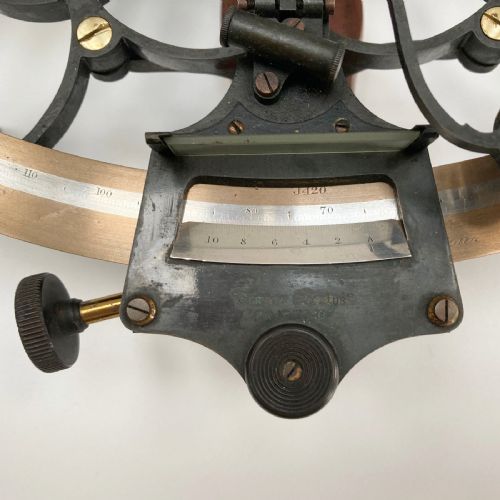 fig 7. Mark I Bell Pattern Sextant with Full Accessories by Heath & Co of London