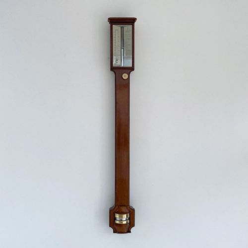 Early Victorian Platinum Scale Stick Barometer by John Newman, 122 Regent Street London