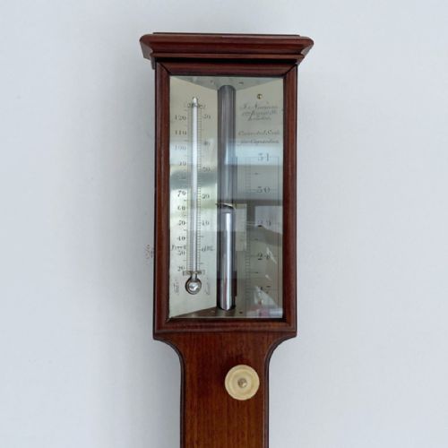 fig 1. Early Victorian Platinum Scale Stick Barometer by John Newman, 122 Regent Street London