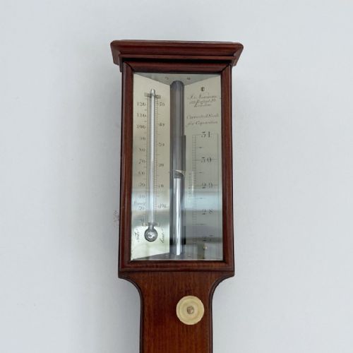 fig 2. Early Victorian Platinum Scale Stick Barometer by John Newman, 122 Regent Street London
