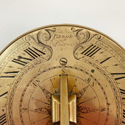 fig 1. Georgian Five Inch Sun Dial by Matthew Berge - Royal Observatory Interest