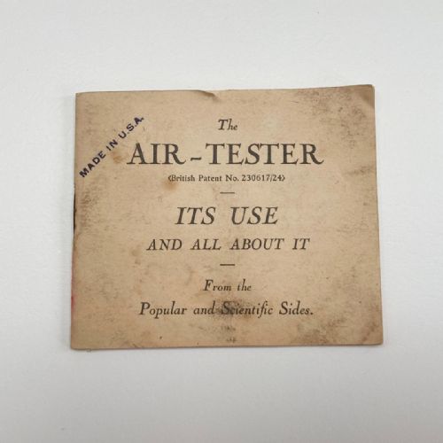 fig 7. Art Deco Dragoyle Air Tester by John Swain & Son Ltd