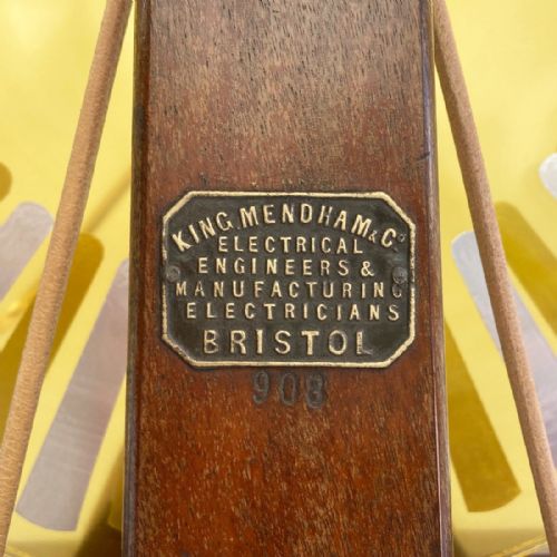 fig 4. Very Large Late Victorian Wimshurst Machine by King Mendham & Co Bristol