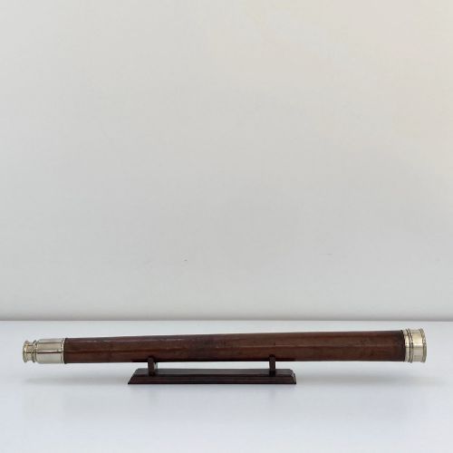 fig 1. Mid Victorian Cased Single Draw Marine Telescope by Troughton & Simms London