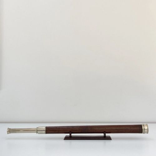 fig 2. Mid Victorian Cased Single Draw Marine Telescope by Troughton & Simms London