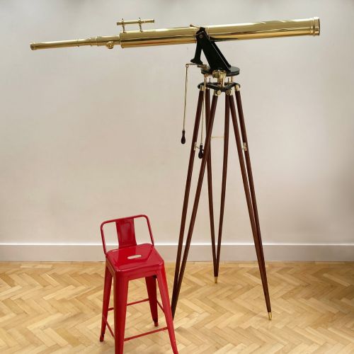 fig 1. Mid Victorian Astronomical Telescope on Stand by John Browning 63 The Strand London