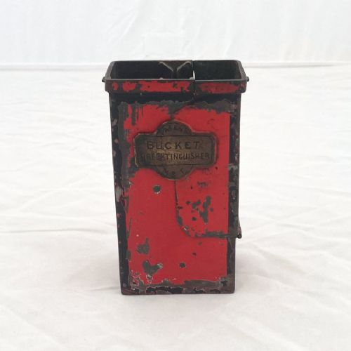 fig 3. Victorian Salesmans Sample of a Patent Bucket Fire Extinguisher by Messer & Thorpe London