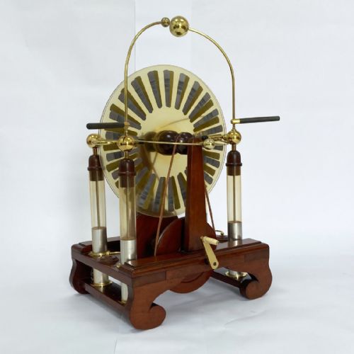 fig 1. Very Large Late Victorian Wimshurst Machine with Four Leyden Jars