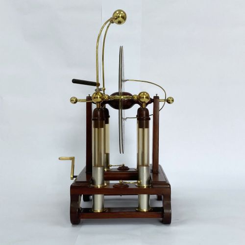 fig 2. Very Large Late Victorian Wimshurst Machine with Four Leyden Jars