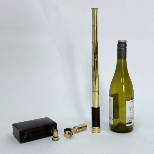 fig 4. Early Victorian Cased Miniature Baleen Telescope by WE & F Newton of Fleet Street